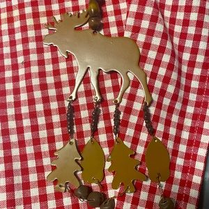 🆕Artisan Handcrafted Metal Moose Ornament